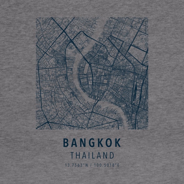 bangkok simple map by boy cartograph